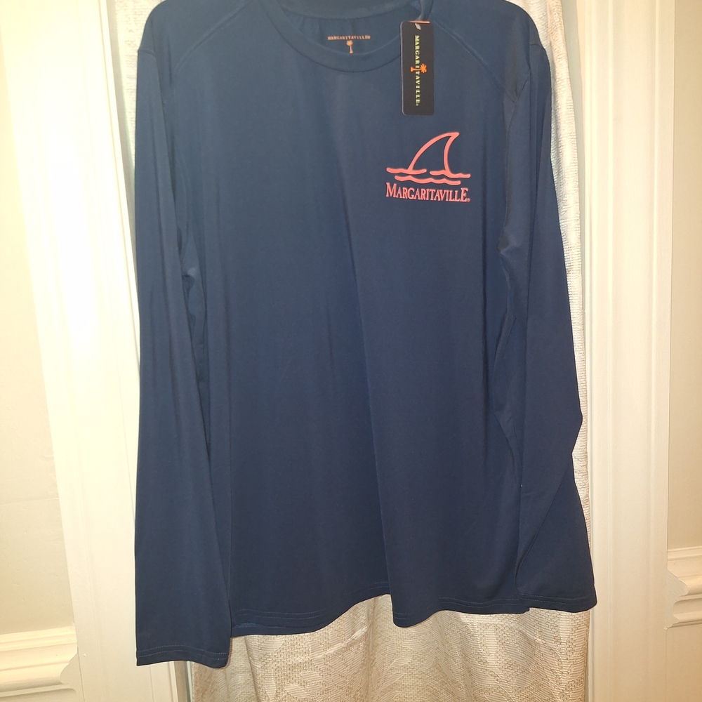 Margaritaville Men's Blue Long Sleeve Shirt